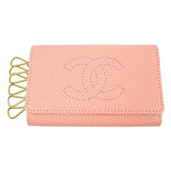 Chanel Pink Caviar Key Case Small Good 130916 - Picture 1 of 14